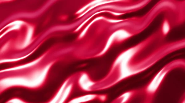 Червоний Хвилястий Пластиковий Блискучий Фон Гладкий Хвилястий Візерунок Шпалер Ілюстрація — стокове фото