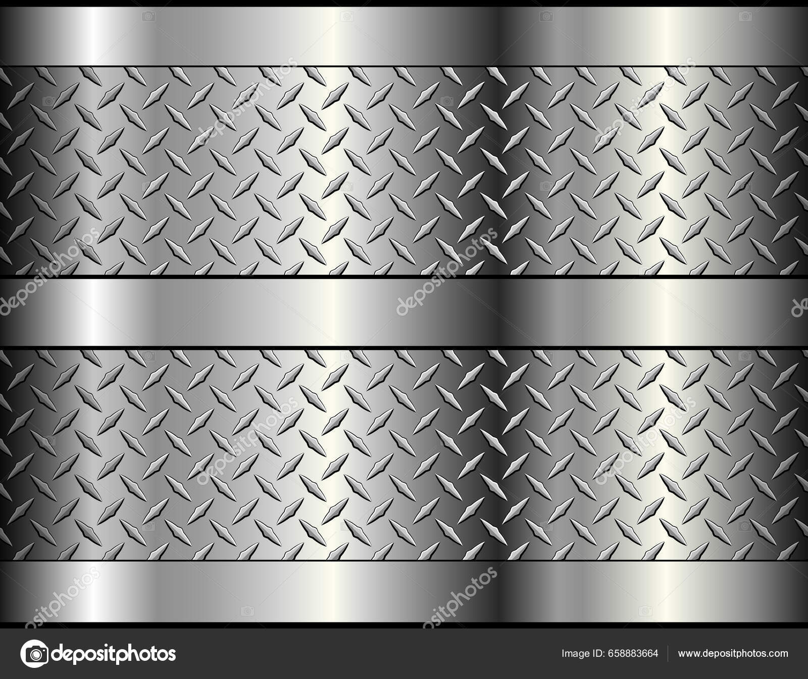 Серебряно Серый Металлический Фон Алмазным Металлическим Рисунком.