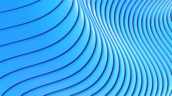 Blue Background Stripes Wavy Pattern Elegant Abstract Striped Pattern Interesting — Stockfoto