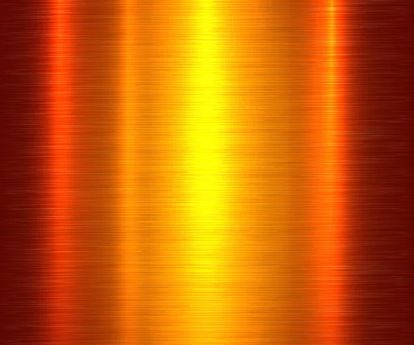 Textura Metálica Oro Naranja Fondo Patrón Metálico Cepillado Brillante Ilustración — Archivo Imágenes Vectoriales