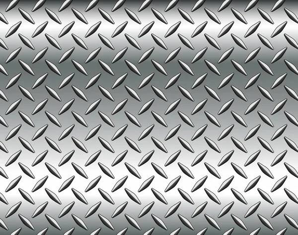 Zilver Metalen Achtergrond Met Diamant Plaat Textuur Patroon Vector Illustratie — Stockvector