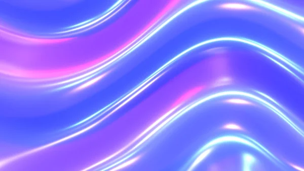 紫色蓝色塑料光泽背景 乳胶光泽纹理图案墙纸 3D渲染说明 — 图库照片