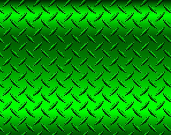 Zelené Kovové Pozadí Diamantovou Deskou Textury Vzor Vektorové Ilustrace — Stockový vektor