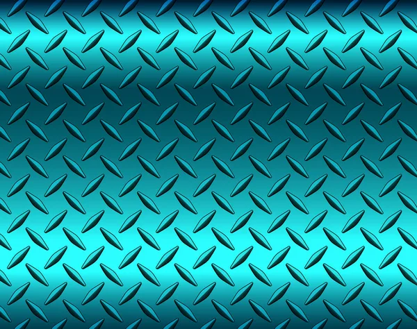 Blue Metal Background Diamond Plate Texture Pattern Vector Illustration — Stock Vector