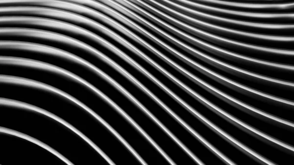 Plata Negro Fondo Rayas Patrón Ondulado Elegante Abstracto Rayado Patrón —  Fotos de Stock