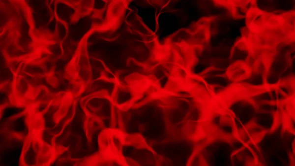 Rood Abtract Achtergrond Gloeiende Rook Patroon Geïsoleerd Zwart Weergave Illustratie — Stockfoto
