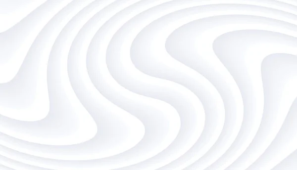 Абстрактный Белый Фон Трехмерным Полосатым Узором Интересный Восковой Минимально Белый — стоковый вектор