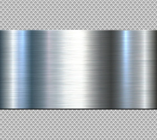 Silber Verchromtes Metall Hintergrund Glänzendes Und Glänzendes Metallisches Design Mit — Stockvektor