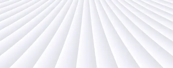 Абстрактный Белый Фон Трехмерным Рисунком Симметричная Архитектура Минимальная Полосатая Векторная — стоковый вектор