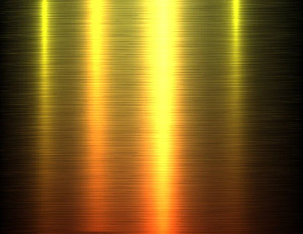 Zlatá Metalická Textura Kartáčovaným Kovovým Vzorem Lesklé Zlaté Průmyslové Technologické — Stockový vektor