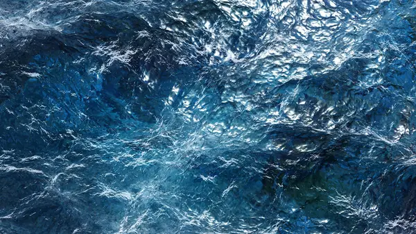 Water Waves Pattern Texture Rough Sea Waves Render Illustration — Stock Photo, Image