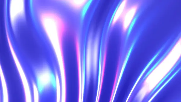 Žíravý Chrom Vlnitý Gradient Tkaniny Abstraktní Pozadí Ultrafialové Holografické Fólie — Stock fotografie