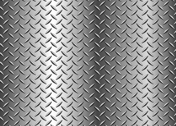 ダイヤモンド版の質パターン 光沢のあるクロムの質 ベクターのイラストが付いている銀製の金属の背景 — ストックベクタ