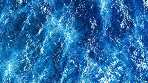 Water Waves Pattern Texture Rough Sea Waves Render Illustration — Stock Photo, Image