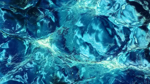 Wasserwellen Muster Textur Raue Meereswellen Darstellung — Stockfoto
