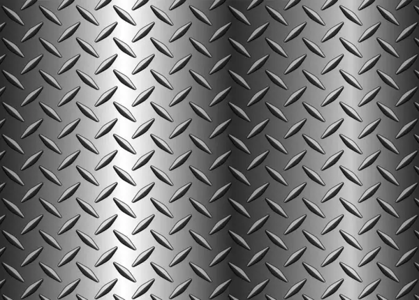 Срібний Металевий Фон Візерунком Текстури Алмазної Пластини Блискуча Хромована Текстура — стоковий вектор