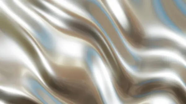 Vloeibare Chromen Golven Achtergrond Glanzend Glanzend Metalen Patroon Textuur Zijdeachtige — Stockfoto