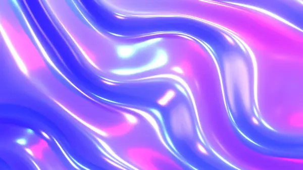 紫色蓝色塑料光泽背景 乳胶光泽纹理图案墙纸 3D渲染说明 — 图库照片#