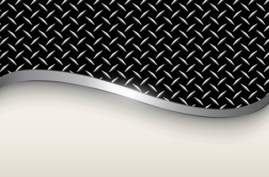 Eksik beyaz arkaplan, üç boyutlu gümüş dalgalı elementler, vektör illüstrasyonu.