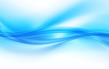 Soyut mavi arkaplan, zarif dalgalı 3d dinamik illüstrasyon.