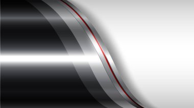 Metal arka plan parlak gümüş krom metalik gümüş cilalı çelik doku duvar kağıdı, 3 boyutlu vektör illüstrasyon.