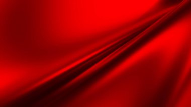 İş sunumu için kırmızı yumuşak ipek arkaplan, soyut dalgalı arkaplan 3D resimleme duvar kağıdı.