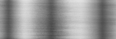 Fırçalanmış metal doku, gümüş metalik levha metal arka plan makro fotoğrafçılık.