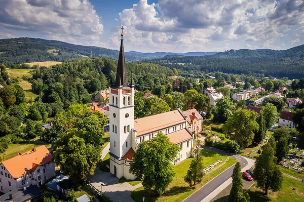 Kirche Jedlina Zdroj Niederschlesien Polen — Stockfoto