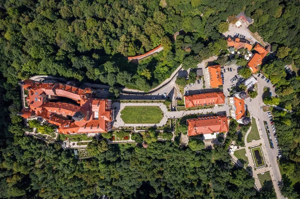 Aerial Photo Ksiaz Castle Walbrzych Poland — стокове фото