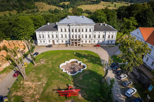 Jedlinka Palace Poland Aerial Photo — 图库照片