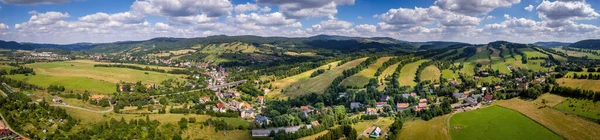Panorama Gluszyca Sowie Mountains Background — Stock Photo, Image