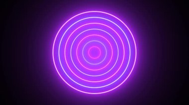  Parlak daireler video 4K ile soyut arkaplan