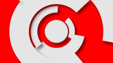 Çember parçaları döndürme soyut 4K ile 3B arkaplan