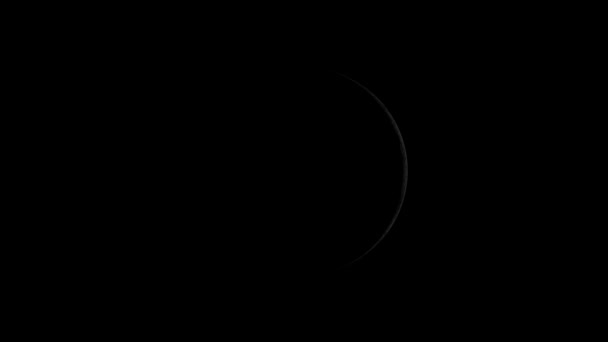 Задержка Времени Разрешения Видео Показывающее Фазы Луны Новолуния Полнолуния — стоковое видео