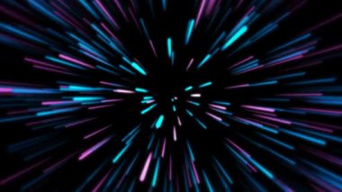 Eksik renk çizgileri tünel arka plan ışıkları 4K