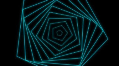 Abstarct satırları sekizgen ışıltısı arka plan ışıkları 4K