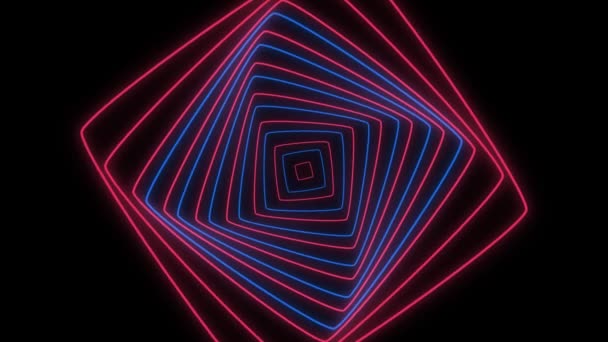 Abstarct Czerwone Niebieskie Linie Geometria Blask Tła Światła — Wideo stockowe