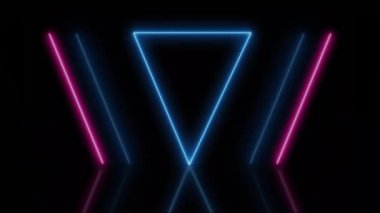 Işık stüdyoları konsepti 4k video ile soyut neon arkaplan