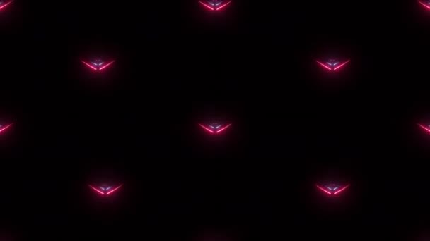 Červené Modré Abstraktní Neon Zářící Rychle Pohybující Srdce Energie Pozadí — Stock video