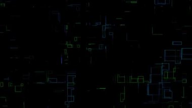 Soyut dinamik dijital geometri soyut arkaplan canlandırma teknolojisi 4K video