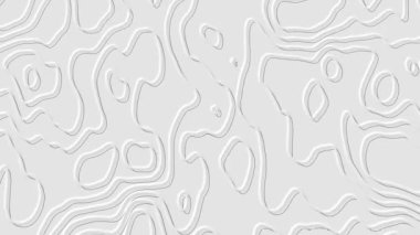 Topografik harita soyut animasyon çizgisi ışık arkaplanı 4K üzerinde hareket eden dalgalar