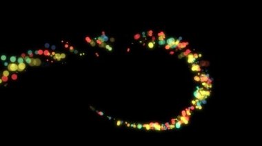 Çizgi soyut parlaklık gradyan renk parçacıkları hareket arkaplanı 4K