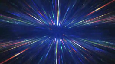  Soyut çizgi renkleri ve parçacıklar arkaplan canlandırması 4K.