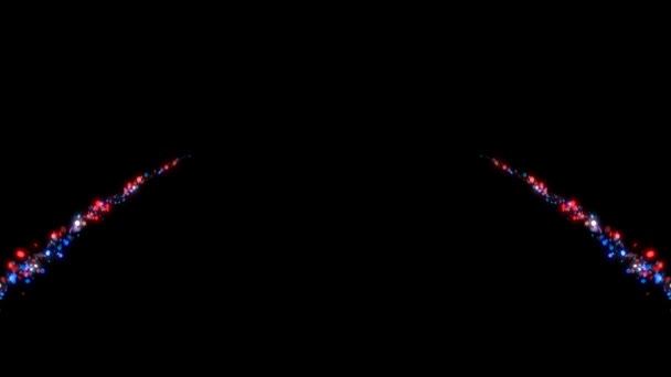 Particule Culoare Mutarea Liniei Undă Fundal Lumini Flash — Videoclip de stoc