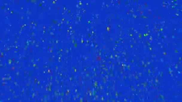 Veelkleurige Confetti Explosie Vakantie Abstracte Achtergrond — Stockvideo