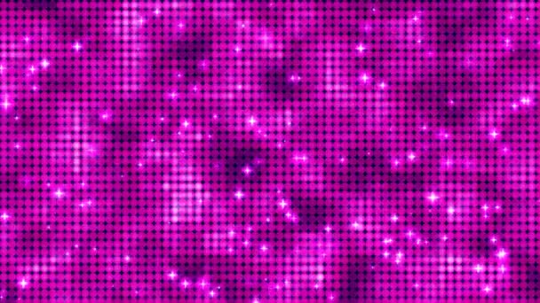 Rosa Violeta Brillo Luz Brillo Mosaico Fondo — Vídeo de stock