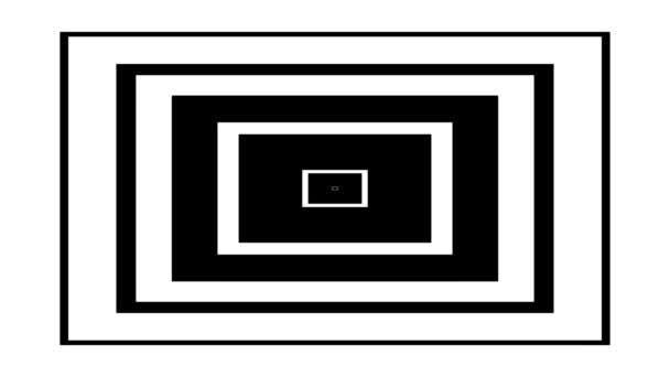 形状矩形过渡黑白开瓶器4K — 图库视频影像