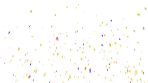 Flerfärgad Konfetti Explosion Semester Abstrakt Bakgrund Video — Stockvideo