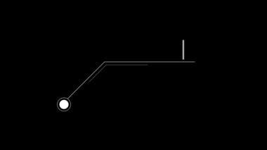 Metin 4K video için HUD ögelerinin canlandırması beyaz çağrı.