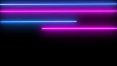 Neon dinamik çizgileri olan arka plan mavi ve pembe renkler 4K